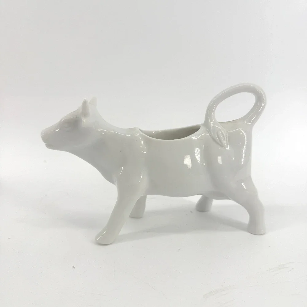 Cow Creamer‎ Pitcher Unisex OS White Ceramic Farmhouse Kitchen Decor